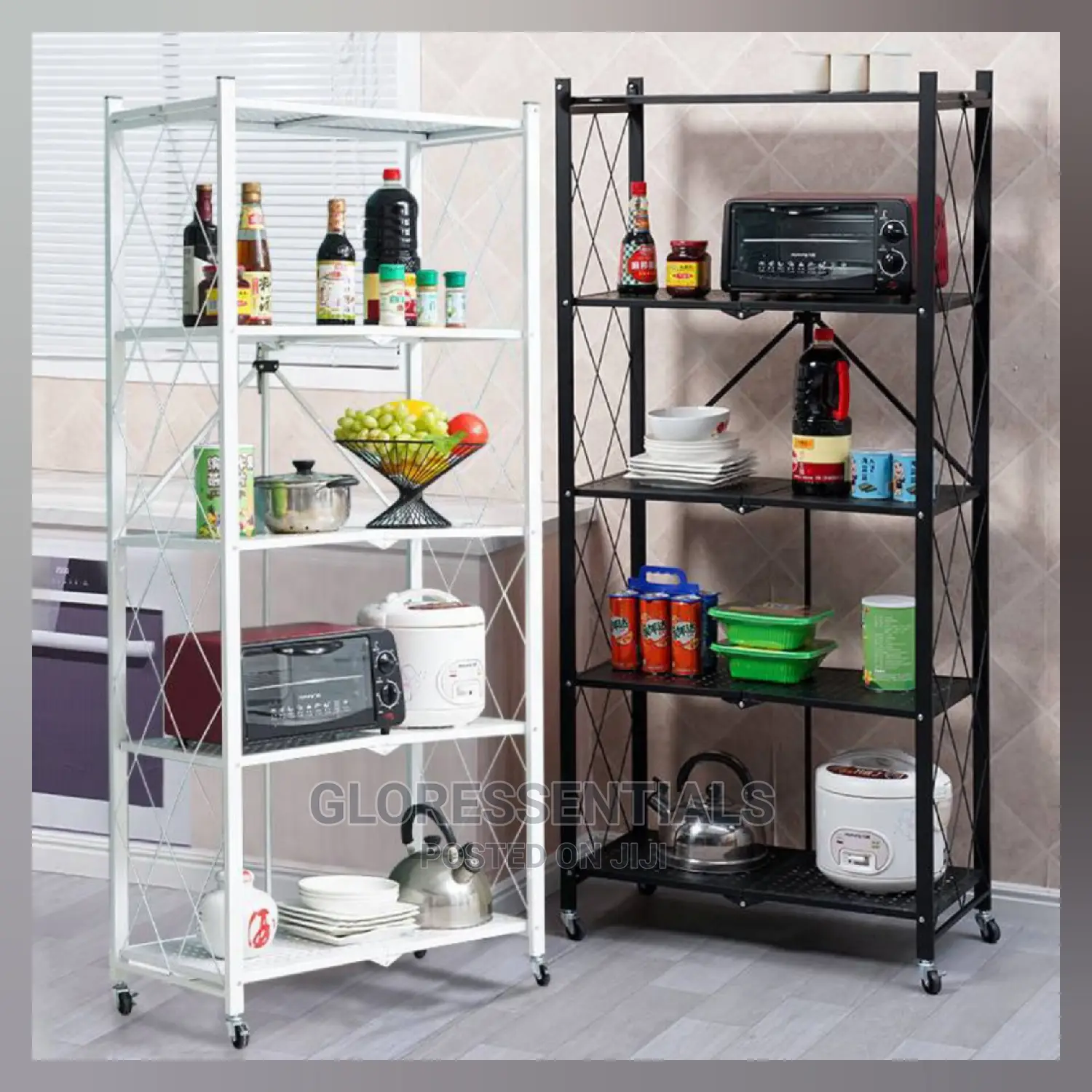 Multipurpose 5 Steps Shelf Kitchen and Book Shelf