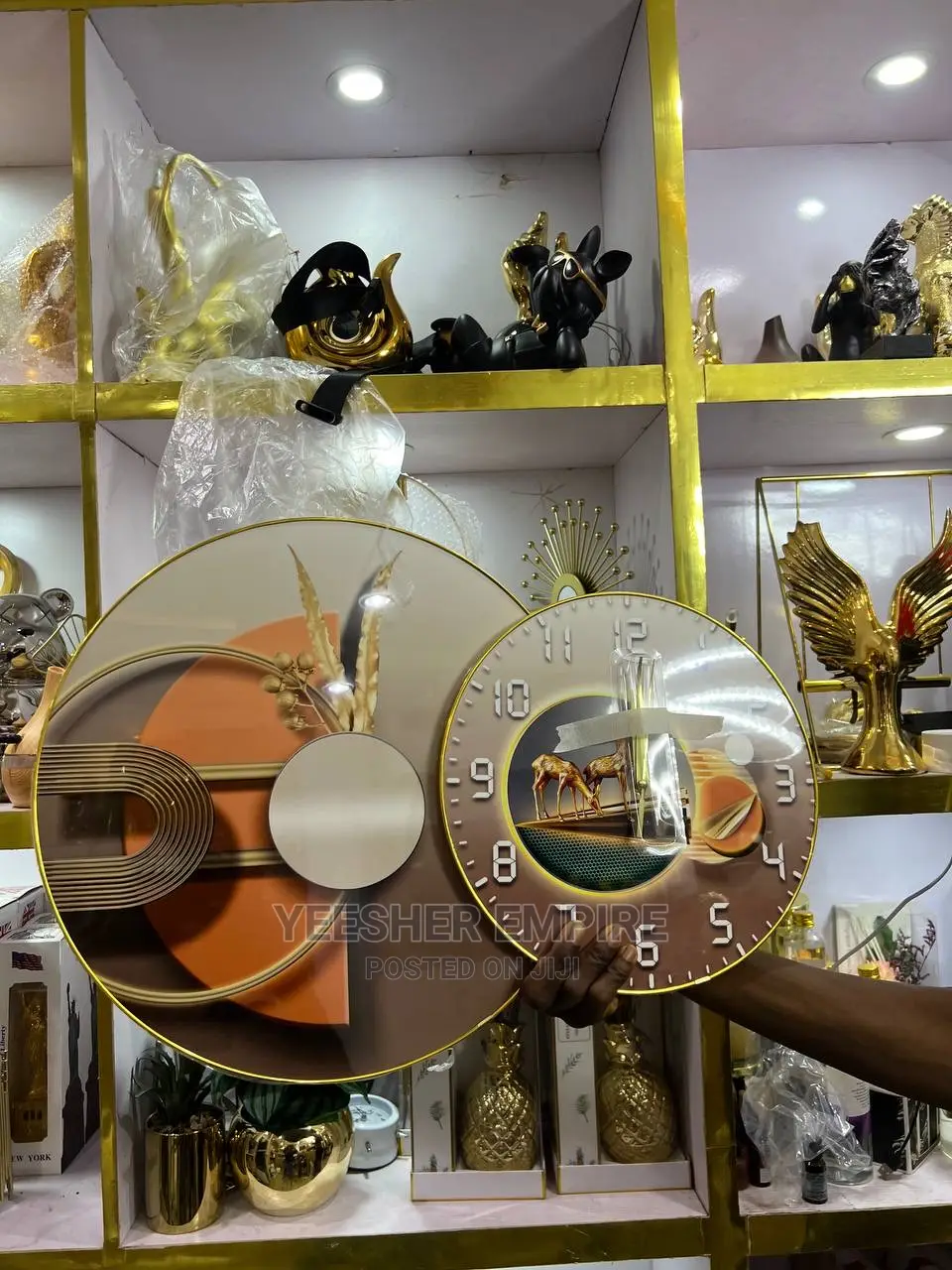 Glossy Frame With Clock