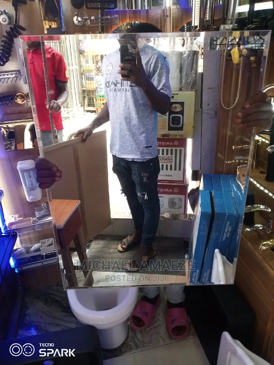 Plane Mirror 80cm by 60