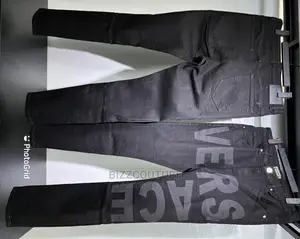 Original VERSACE Black Jeans Available in Store