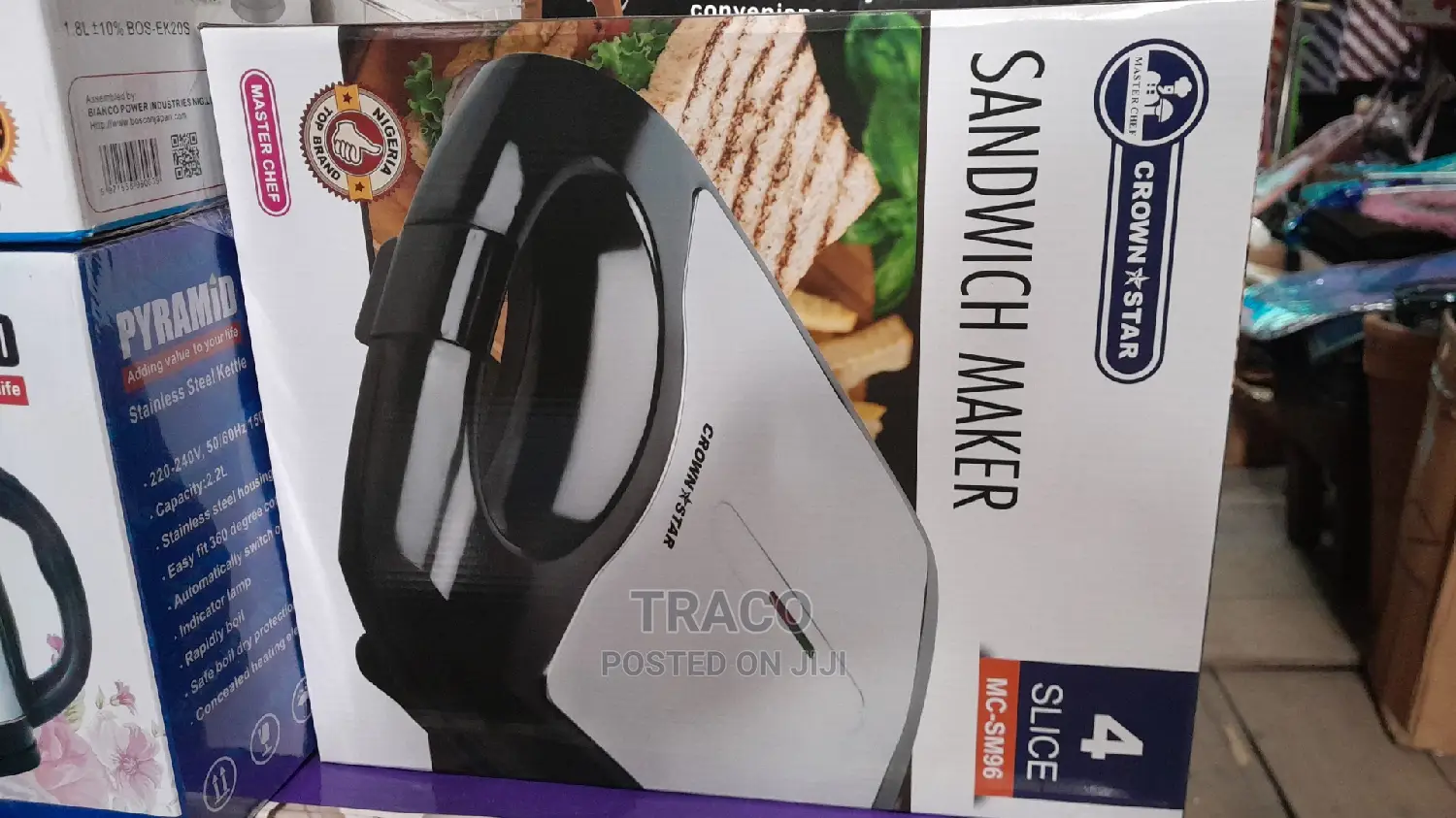 Crownstar Sandwich Maker 4 Slice MC-SM96