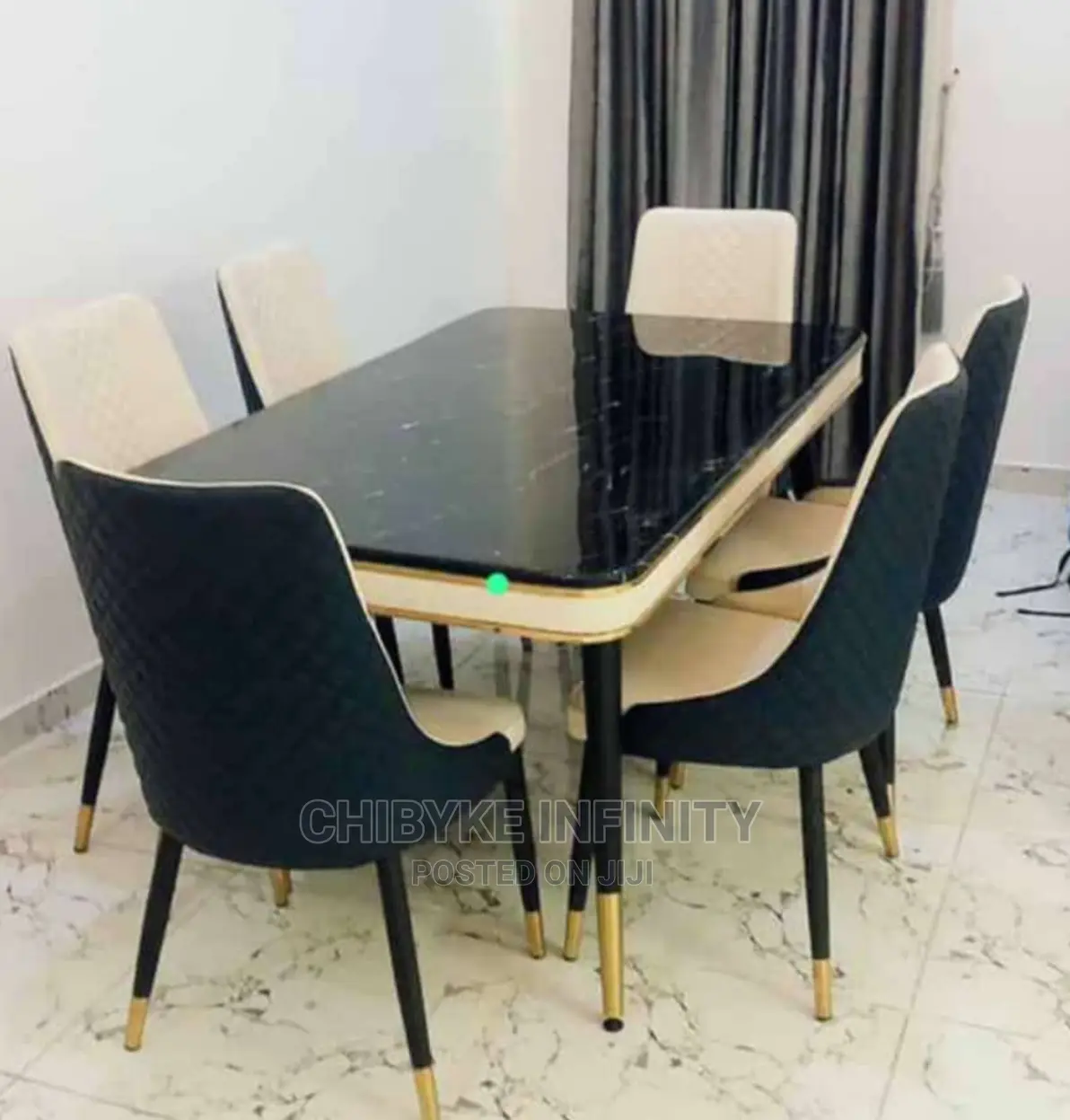 Quality Royal MARBLE DINING TABLE With 6-Exotic CHAIRS
