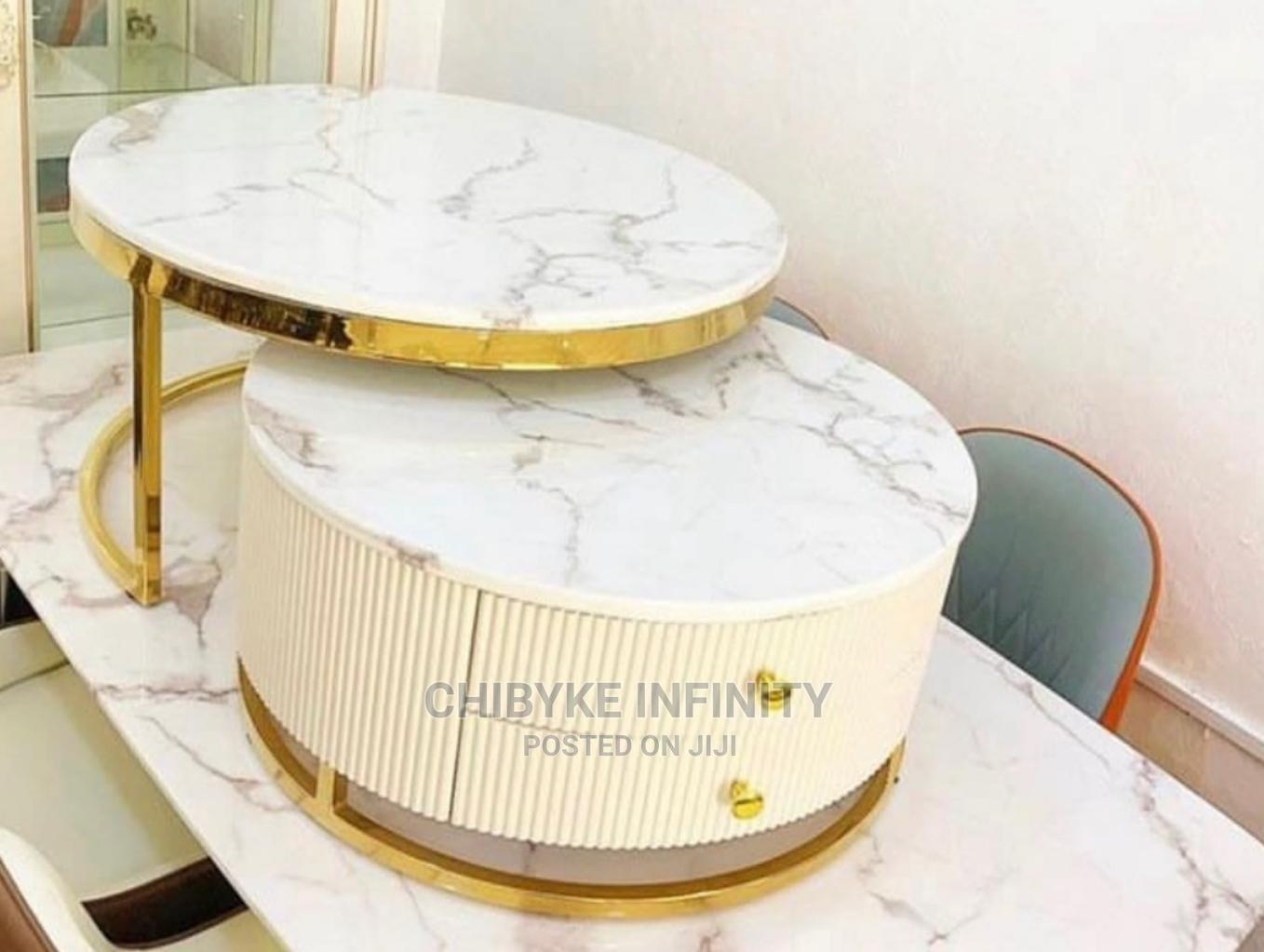 Marble Center Table (2in1)