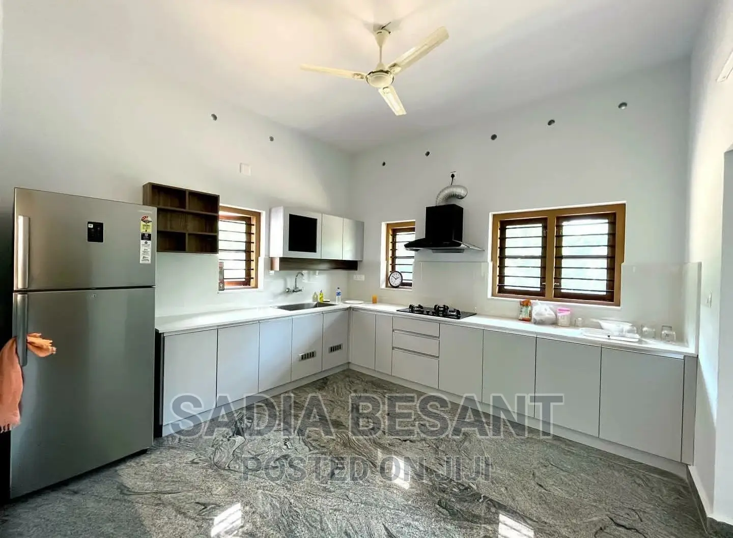 Contemporary Kitchen Cabinet With Accessories