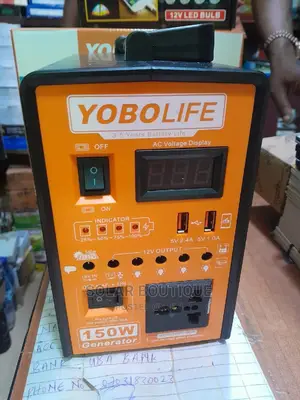 150w Solar Generator With Lithium Battery