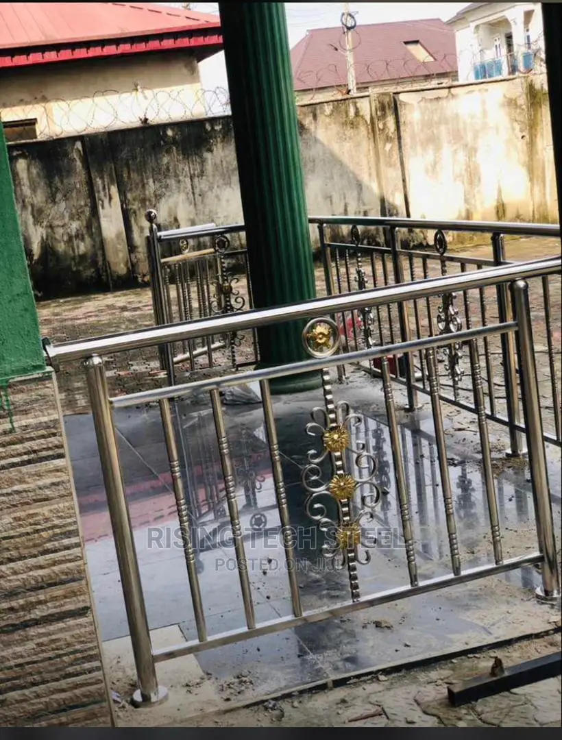 Stainless Handrail Flower Design