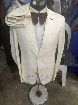 Quality Wedding and Office Suit. Cream Color