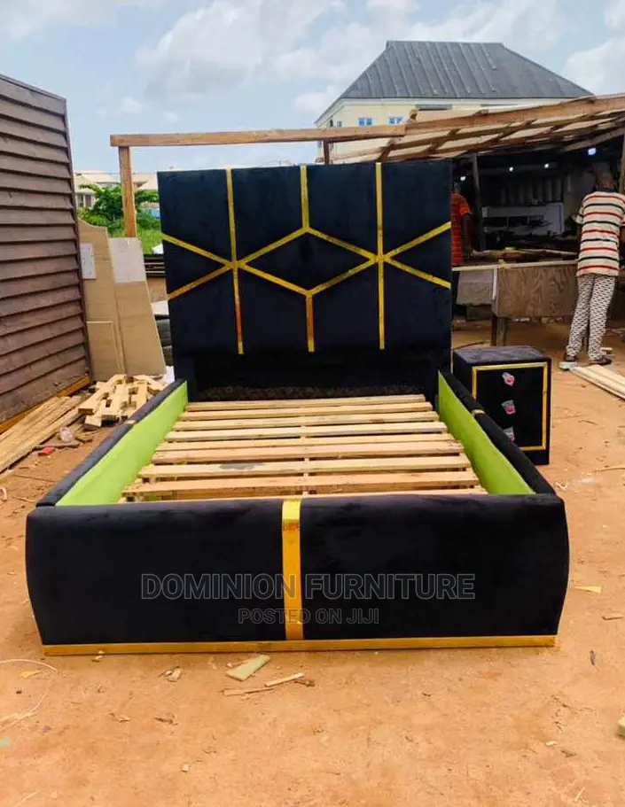 High Back Rest Padded Bedframe