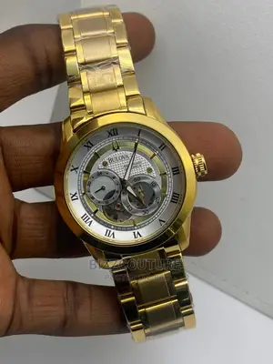 Oruginal BULOVA Automatic Mechanucal Gold Strap Watch