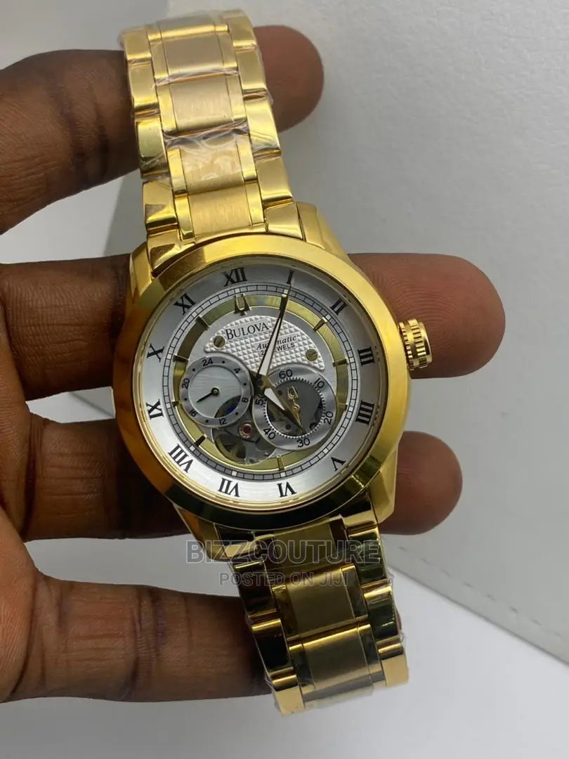 Oruginal BULOVA Automatic Mechanucal Gold Strap Watch