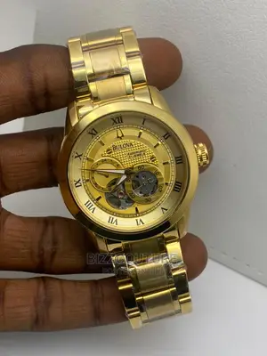 Oruginal BULOVA Automatic Mechanucal Gold Strap Watch