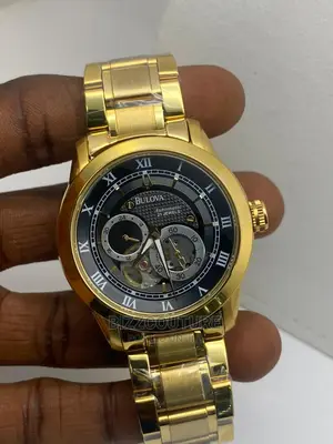Oruginal BULOVA Automatic Mechanucal Gold Strap Watch
