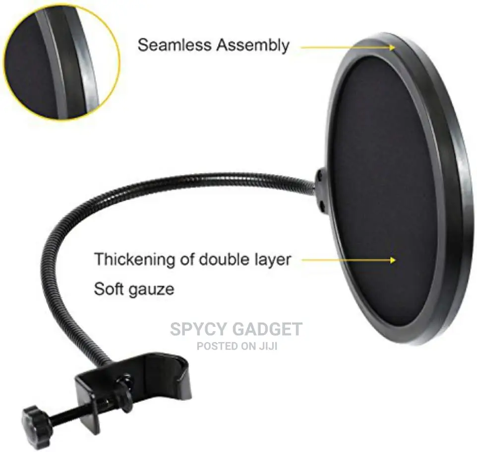 Flexible Microphone Pop Filter