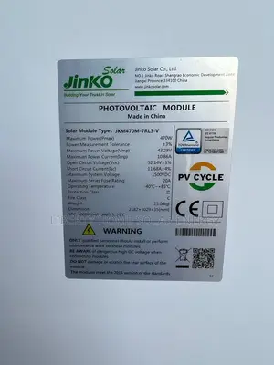 470w Jinko Solar Panel