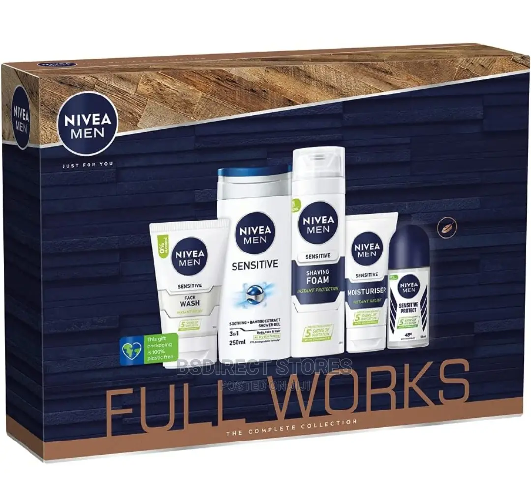 NIVEA MEN FULL WORKS the Complete Collection Sensitive 5pc