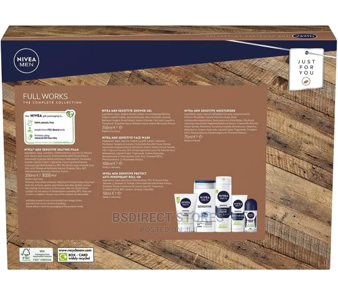 NIVEA MEN FULL WORKS the Complete Collection Sensitive 5pc