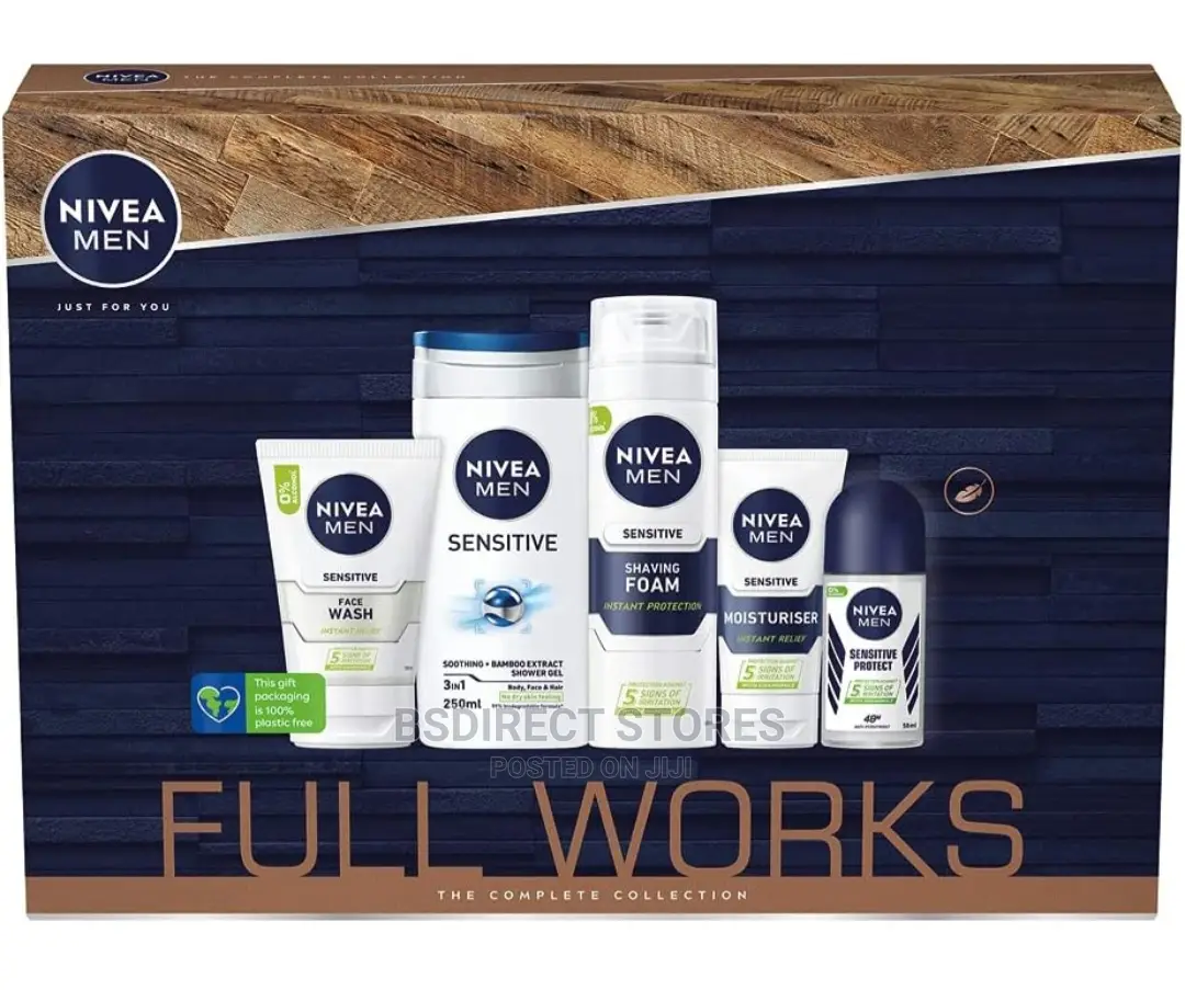 NIVEA MEN FULL WORKS the Complete Collection Sensitive 5pc
