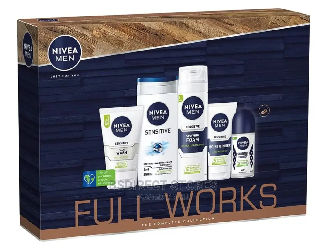 NIVEA MEN FULL WORKS the Complete Collection Sensitive 5pc