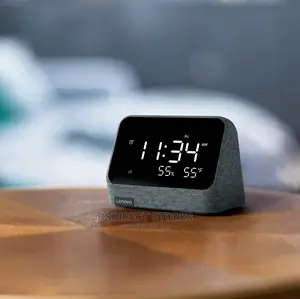 Lenovo Grey Smart Touchscreen Clock 2 With Google Assistant