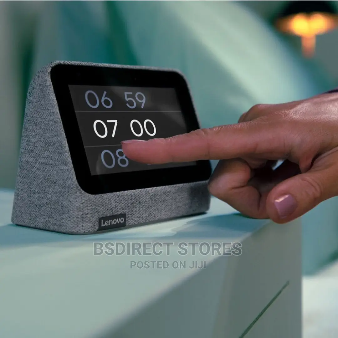 Lenovo Grey Smart Touchscreen Clock 2 With Google Assistant