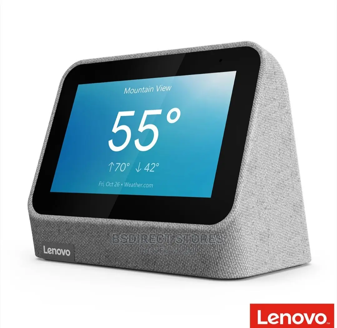 Lenovo Grey Smart Touchscreen Clock 2 With Google Assistant