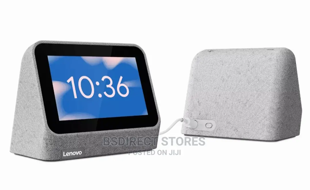 Lenovo Grey Smart Touchscreen Clock 2 With Google Assistant