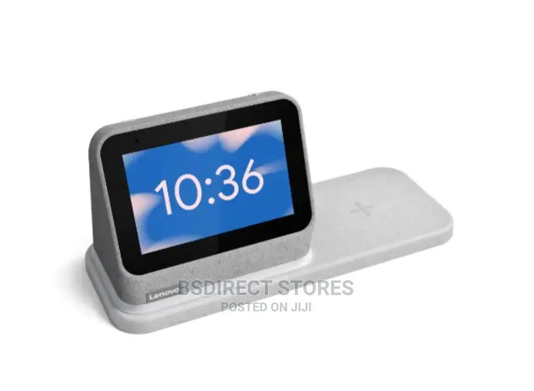 Lenovo Grey Smart Touchscreen Clock 2 With Google Assistant