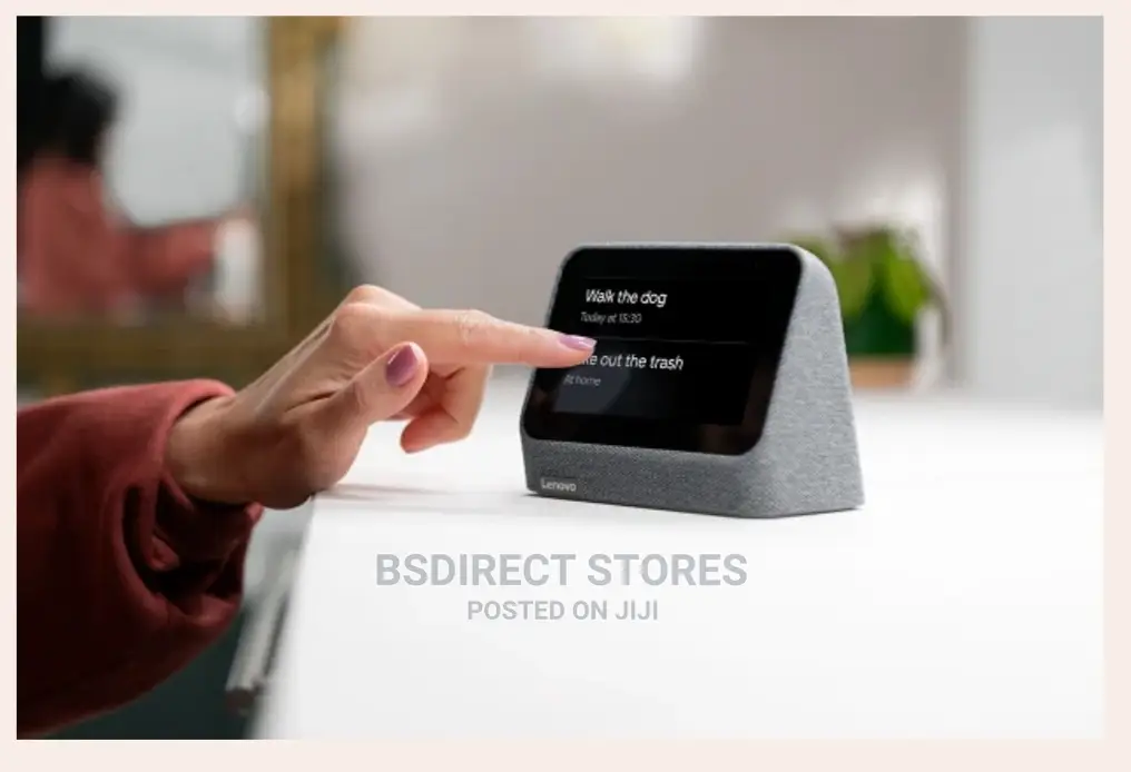 Lenovo Grey Smart Touchscreen Clock 2 With Google Assistant
