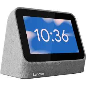 Photo - Lenovo Grey Smart Touchscreen Clock 2 With Google Assistant