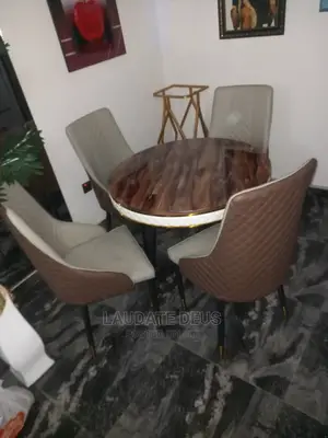 Classic Mini Marble Top Dining With 4 Seaters