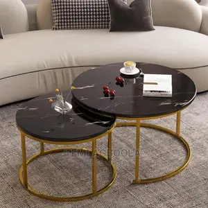 Center Table With Gold Stand