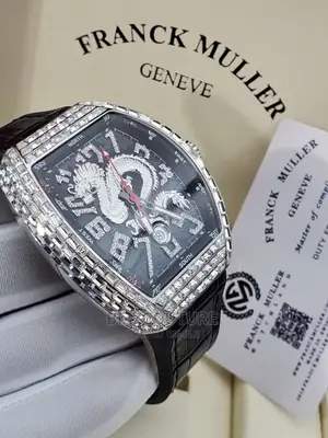 Original FRANCK MULLER Leather Strapwatch Available in Store