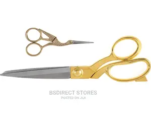 Milwards Gold Dressmaking Shear and Stork Embroidery Scissor