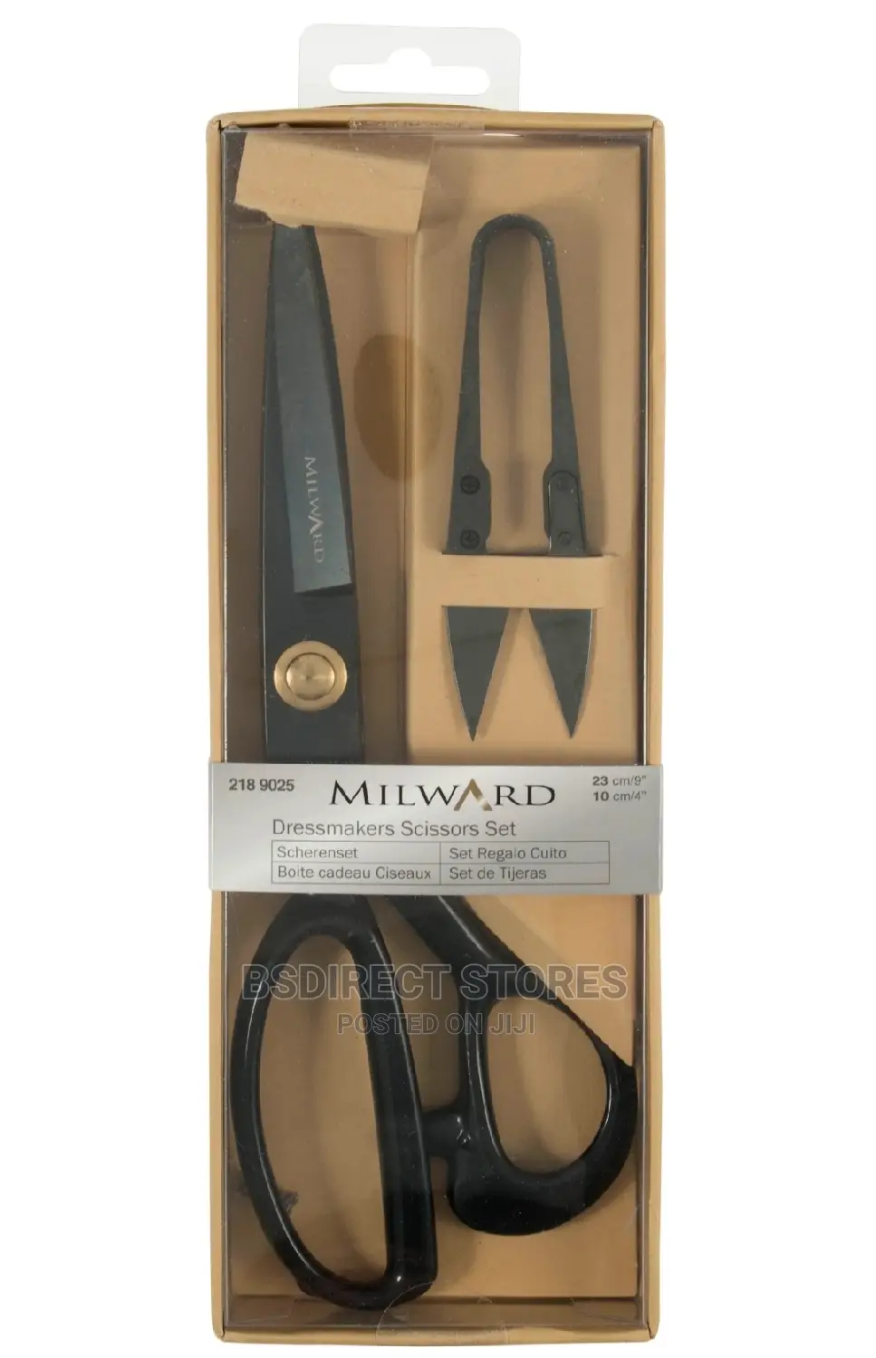 Milward Dressmaking Scissors Giftset With Black Thread Snips