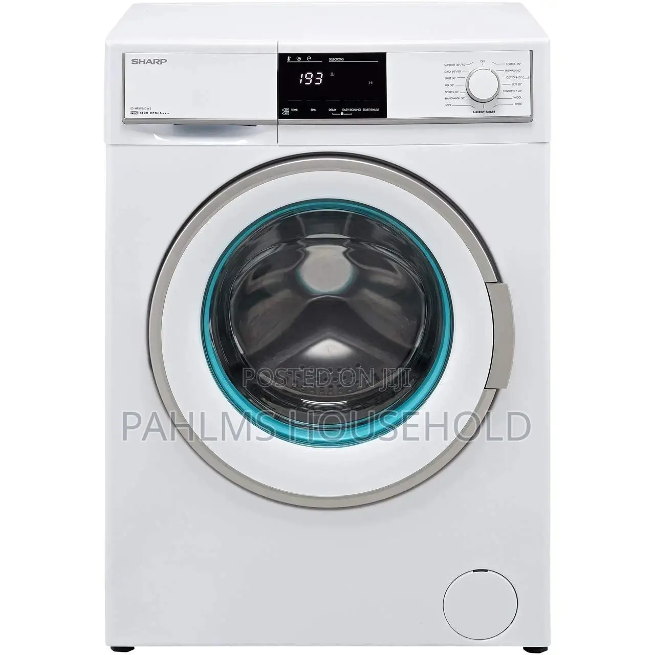 Sharp 9kg Washing Machine With 1400RPM(Spin