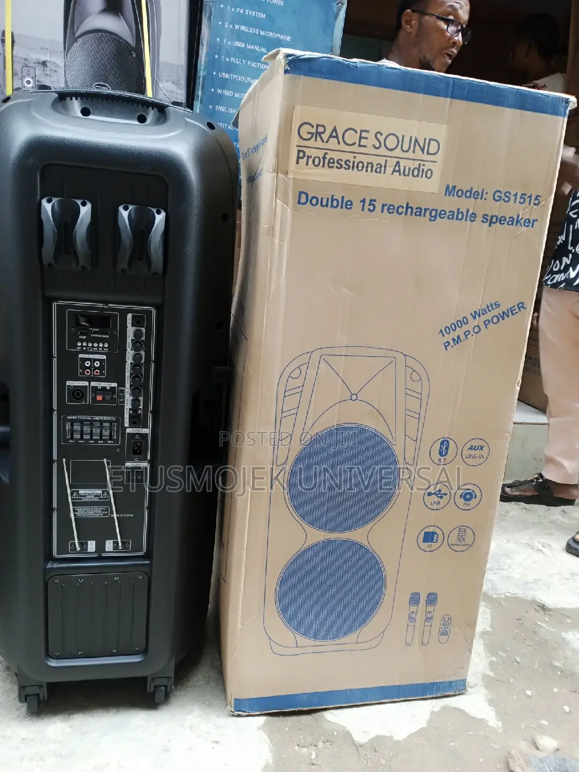 Rechargeable Double Speakers Public Address System