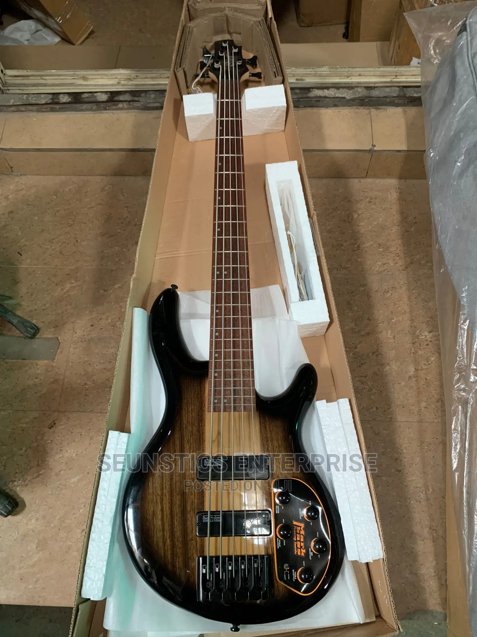 Quality Cort C5 Plus Active Five String Bass Guitar