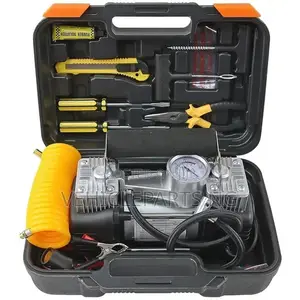 Double Cylinder Car Tyre Inflator/Pump+Tools 150psi