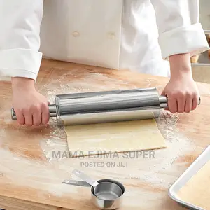 ￼ Non-Stick Stainless Steel Rolling Pin