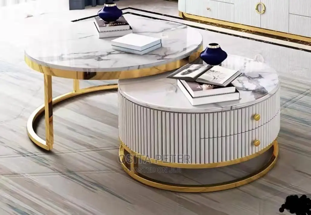 Double Center Table With Drawer