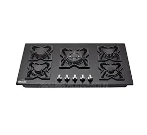 Built-in 90cm Phiima Tempered Glass 5 Burner Gas Hob