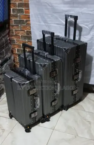 Metallic Travel Luggage Set of 3