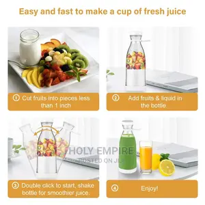 Portable Electric Rechargeable Juicer Blender Usb Mini Fruit