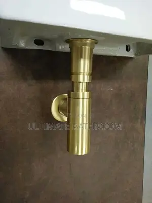 Brushed Gold Bottle Trap For Washing Hand Basin