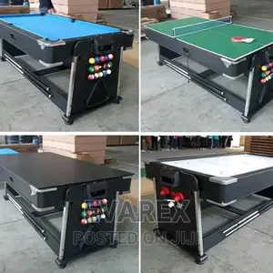 Luxury 3 in 1 Game. Snooker, Tennis and Air Hockey Table