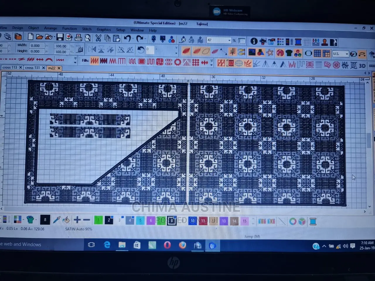 Digitized Agbada Design, Native Flap and Pocket Designs.