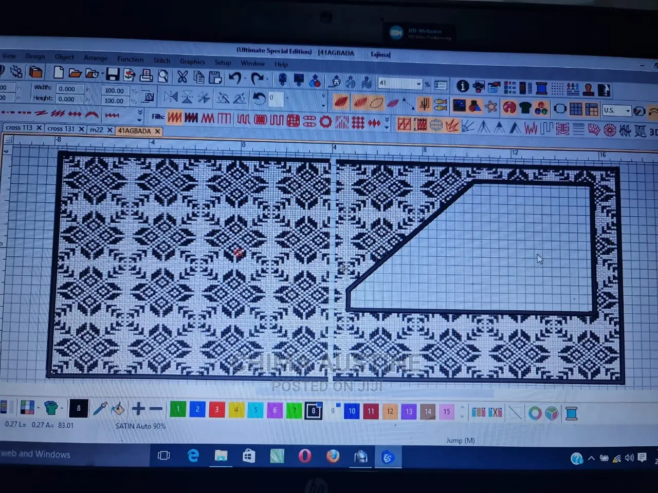 Digitized Agbada Design, Native Flap and Pocket Designs.