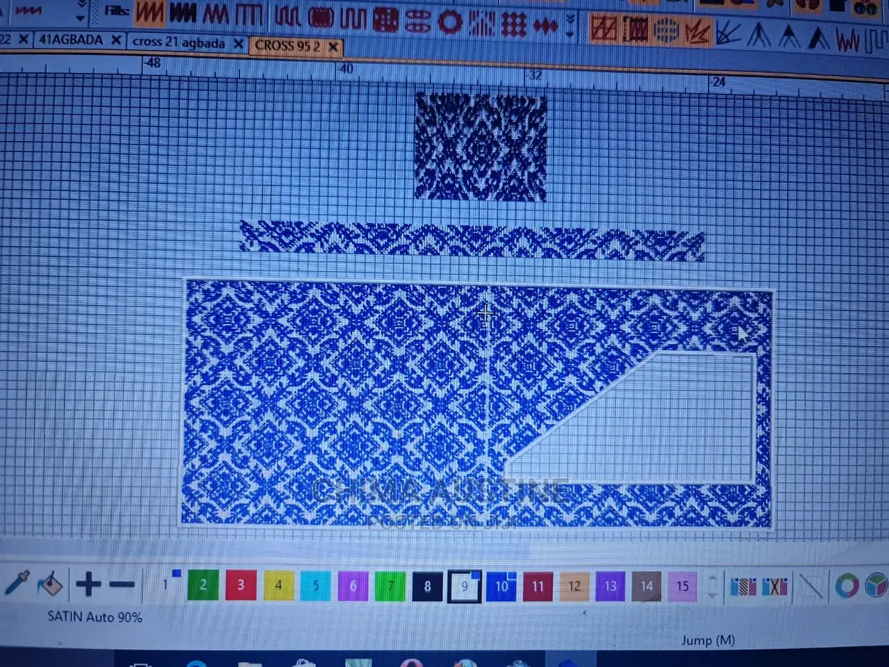 Digitized Agbada Design, Native Flap and Pocket Designs.