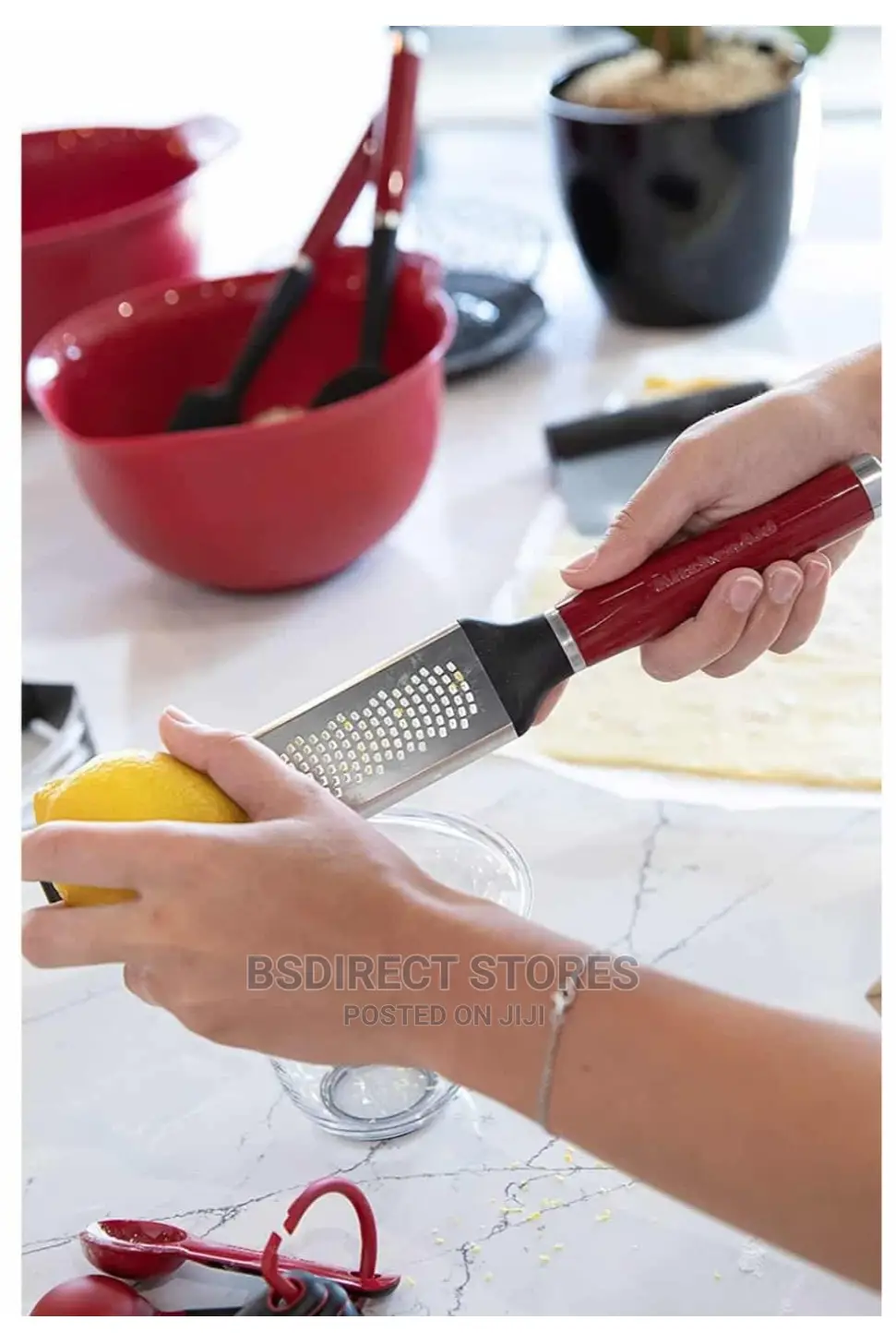 Kitchenaid Red Etched Fine Zester Stainless Steel Grater