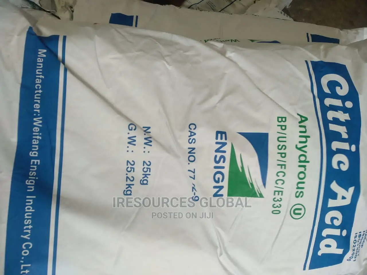 Citric Acid Anhydrous Monohydrate 99.5%